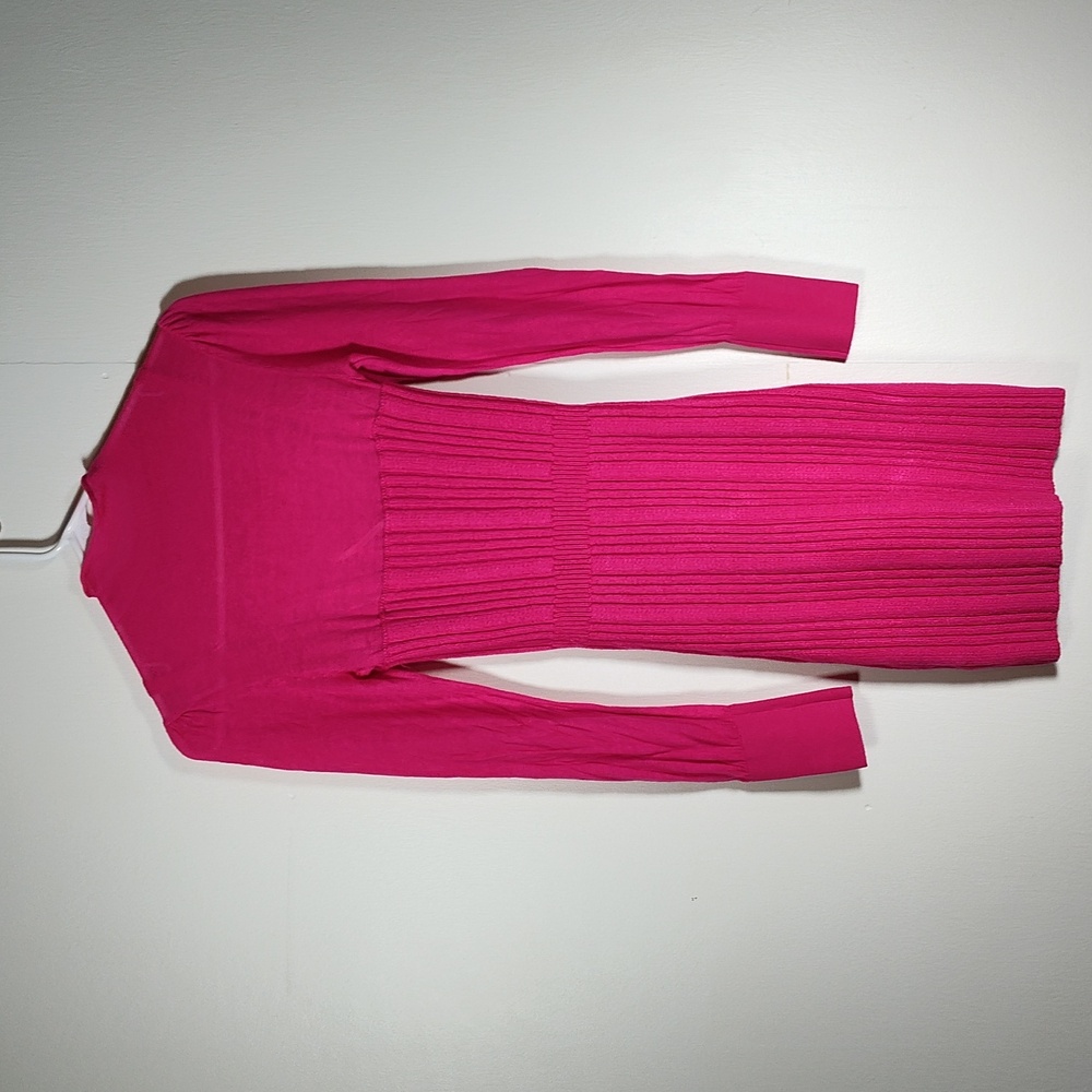 Anthropologie Pink Turtleneck Fitted Sweater Dress XS - Picture 6 of 14
